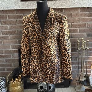 Walter Baker Brown and Black Animal Print Jacket